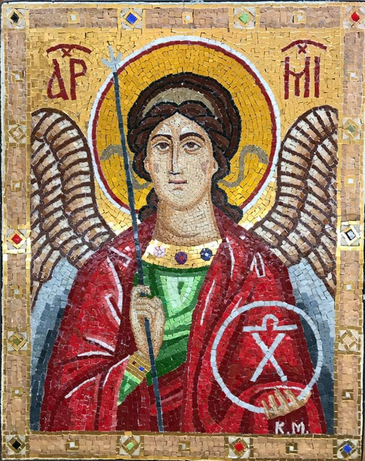 Αρχάγγελος Μιχάηλ φορητή ψηφιδωτή εικόνα