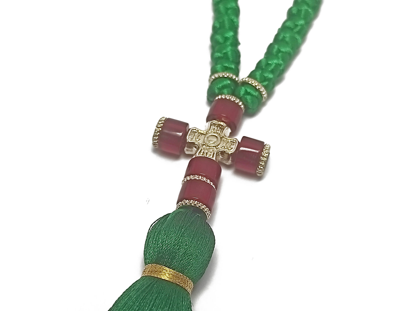 Αγιορείτικο 50αρι Κομποσχοίνι Προσευχής σε Πράσινο Χρώμα [Δ53]