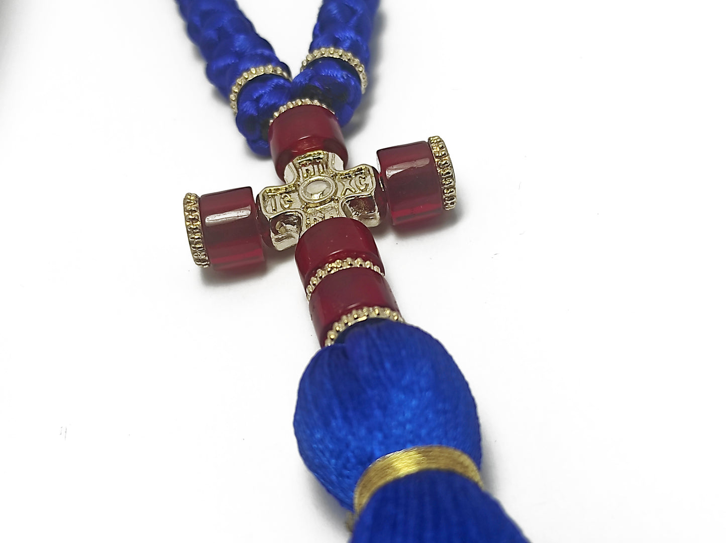 Αγιορείτικο 50αρι Κομποσχοίνι Προσευχής σε Μπλε Χρώμα [Δ51]