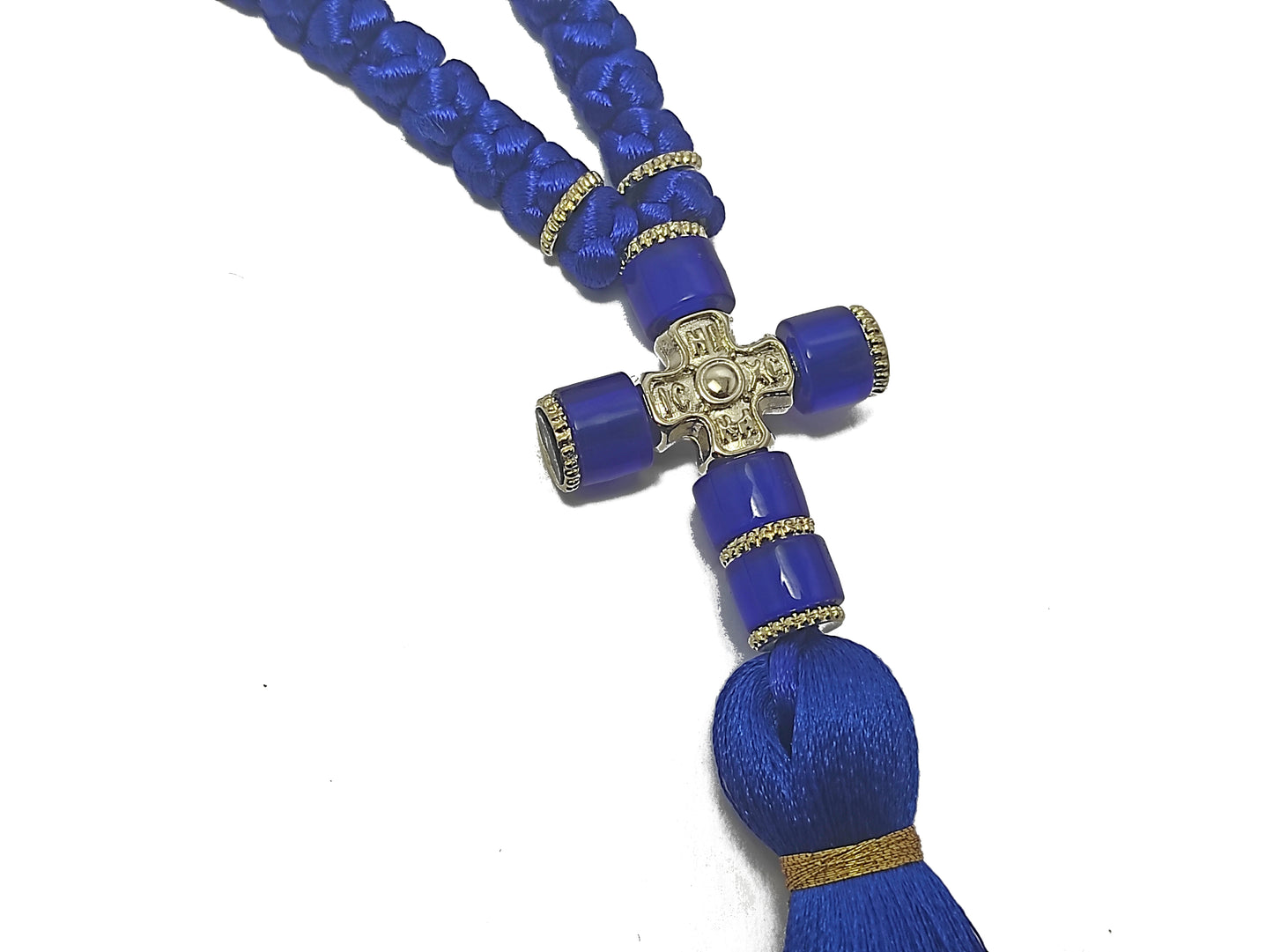 Αγιορείτικο 100αρι Κομποσχοίνι Προσευχής σε Μπλε Χρώμα  [Δ12]